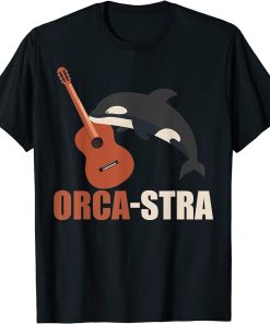 Whale Pun Joke Whales Orca-stra Cello Orca T-Shirt