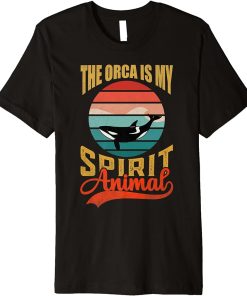 The Orca Is My Spirit Animal - Vintage Killer Whale Premium T-Shirt