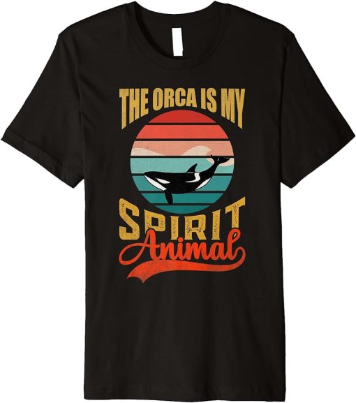 The Orca Is My Spirit Animal - Vintage Killer Whale Premium T-Shirt