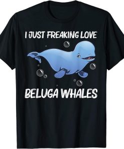 Cool Beluga Whale For Men Women Orca Whales Save The Ocean T-Shirt