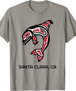 Santa Clara, California Native American Orca Killer Whale T-Shirt