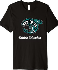 British Columbia Native Tribal Orca Killer Whale Premium T-Shirt