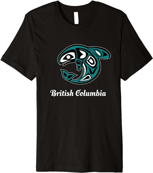 British Columbia Native Tribal Orca Killer Whale Premium T-Shirt